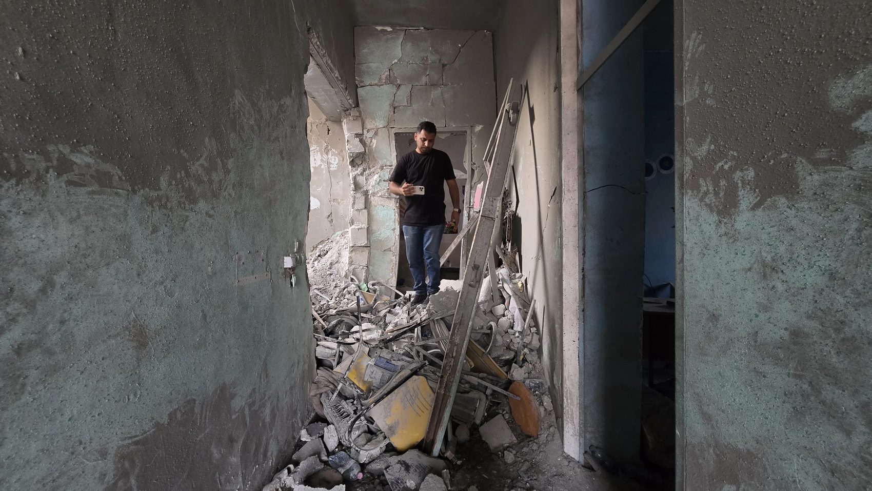 A burnt classroom